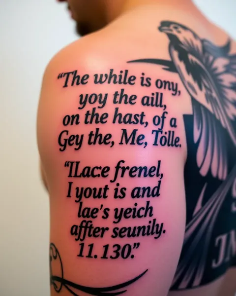 Tattoo Bible Quotes for Men Inspiration