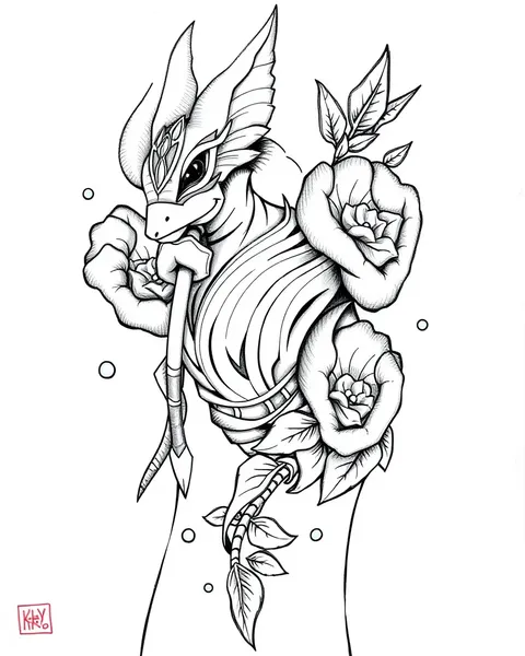 Tattoo Coloring Pages for Kids Creativity