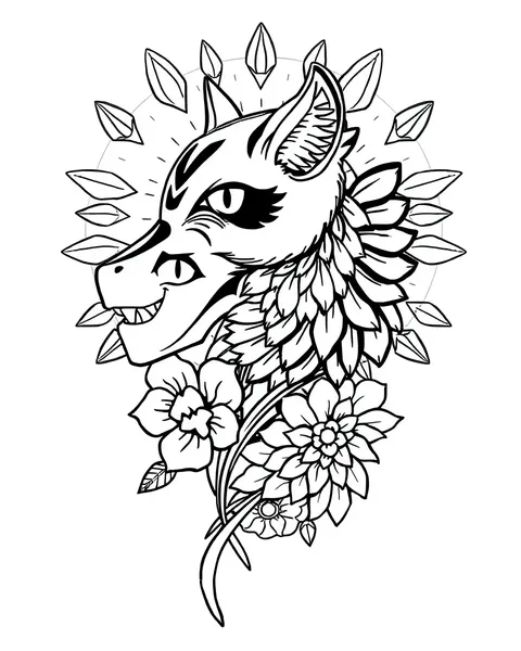 Tattoo Coloring Pages for Relaxation Therapy