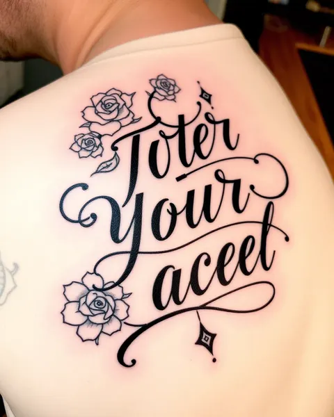 Tattoo Design Your Words with Personalized Art