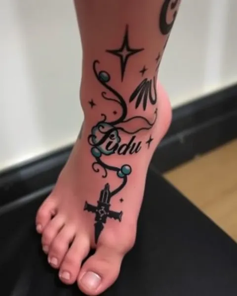 Tattoo Foot Designs for Men's Body