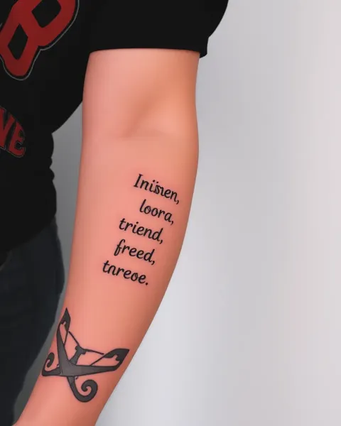 Tattoo Forearm Words with Cultural Significance