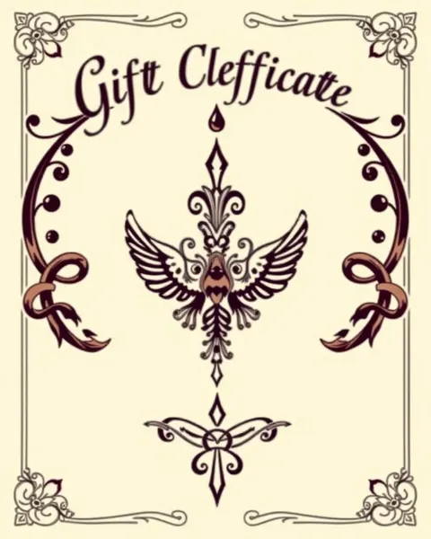 Tattoo Gift Certificate for Unique Experience