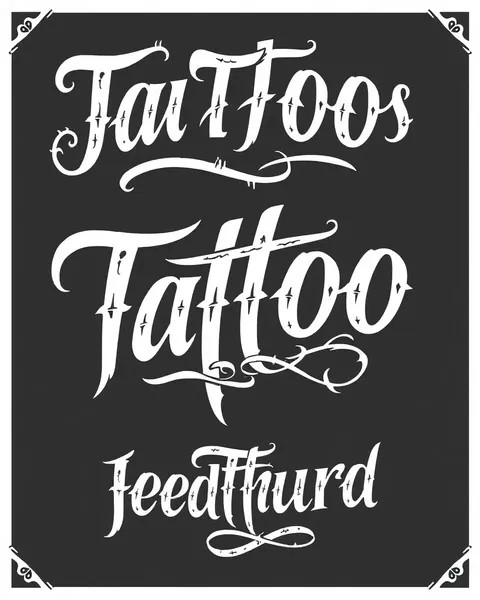 Tattoo Lettering Fonts: Unique and Artistic Designs