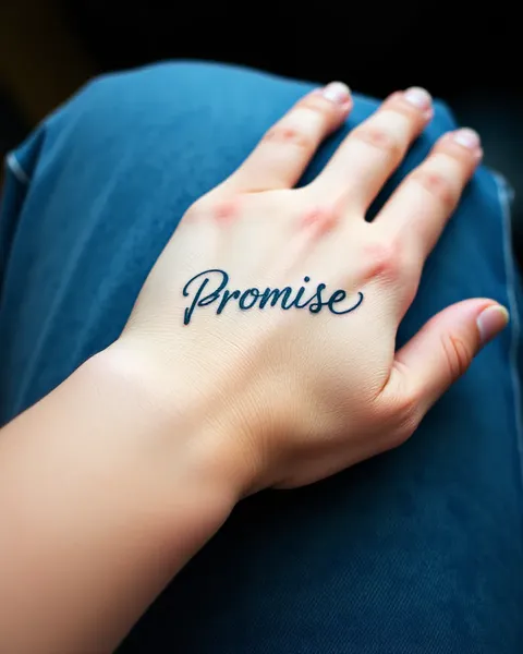 Tattoo Promise on Pinky Finger Forever Promise