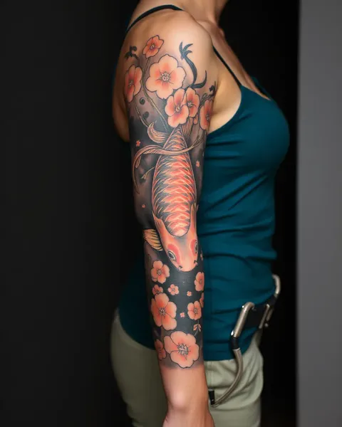 Tattoo Sleeve Koi Design Inspiration