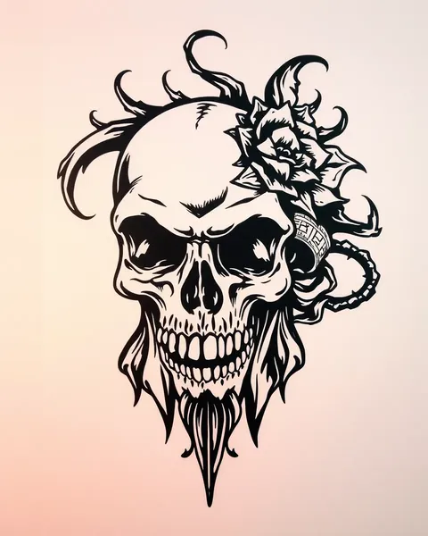 Tattoo Stencils for Skull and Skull Designs