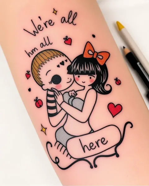 Tattoo of We're All Mad Here Meaning