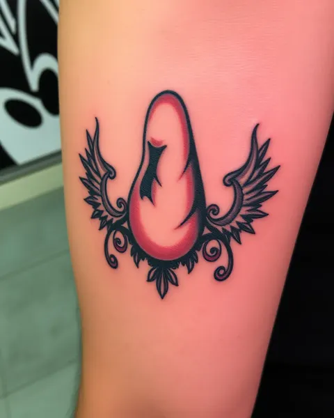 Tattoo of a Large Erect Penis Description