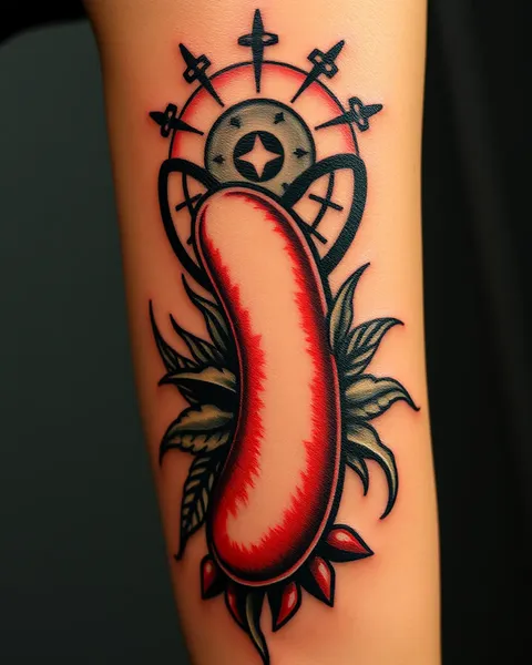 Tattoo of a Large Erect Penis Symbolic Meaning