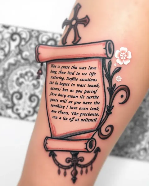 Tattoo of a Scroll: Unique Body Art