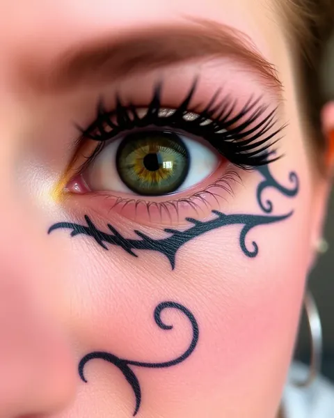 Tattooed Eyelid: A Stunning Eyes Design