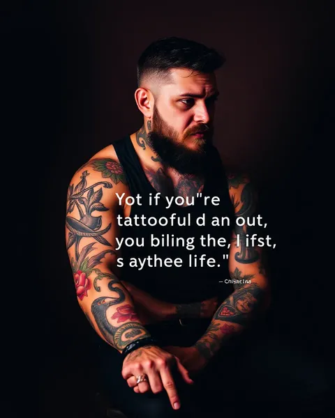 Tattooed Men's Wisdom and Inspiration