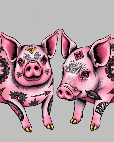 Tattooed Pigs: Tattooed Pigs Are Artistic Expression