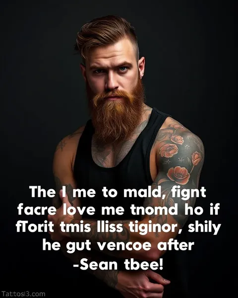 Tattoos and Quotes About Men's Lives