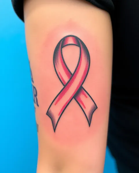 Tattoos for Cancer Ribbon Awareness and Fundraising