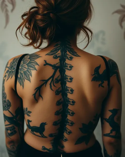 Tattoos for Ladies Spine and Body Modification