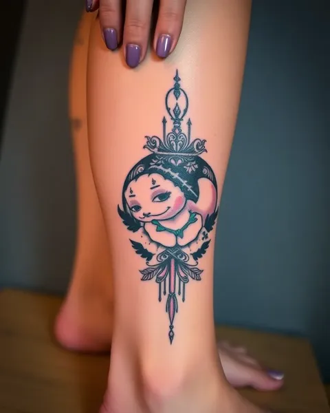 Tattoos for Women Calf with Unique Designs