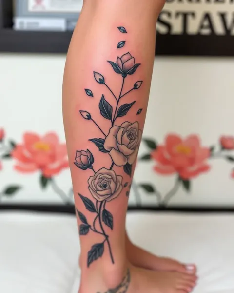 Tattoos for Women Calf with Unique Designs