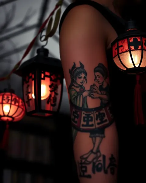 Tattoos of Lanterns: Beautiful Body Markings