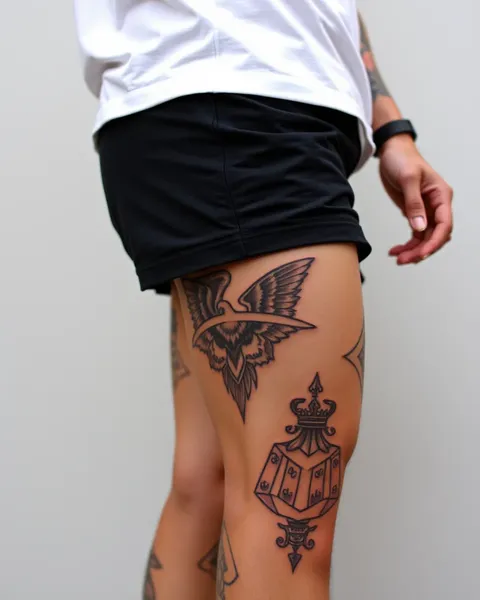 Tattoos on Thighs for Guys' Identity