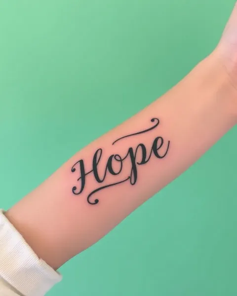 Tattoos with Hope and Self-Love Affirmation