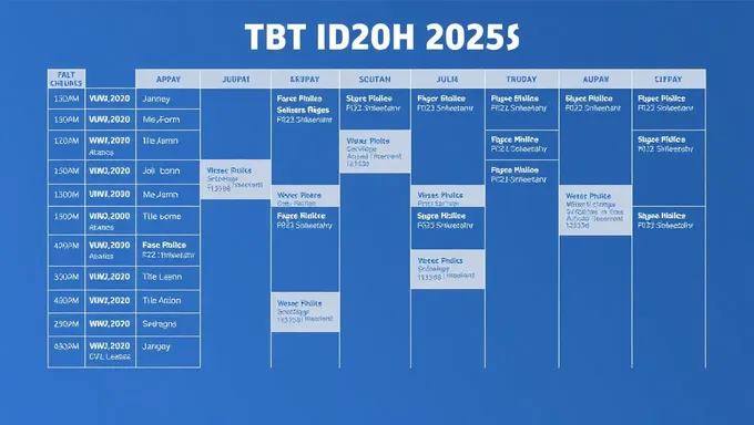 Tbt Schedule 2025: Effective Time Management Strategies