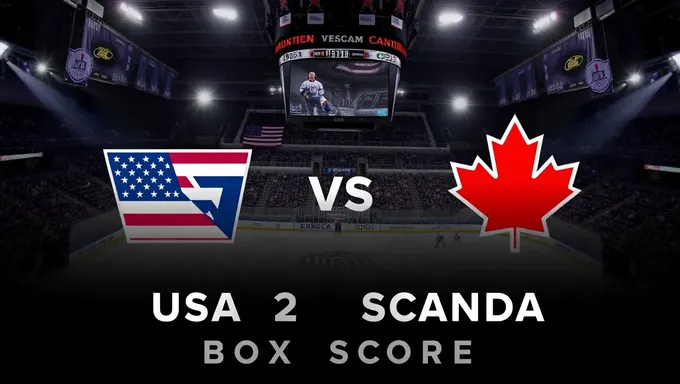 Team USA vs Canada Box Score 2025 Results