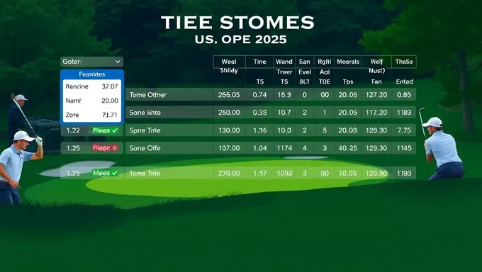 Tee Times Confirmed for US Open 2025