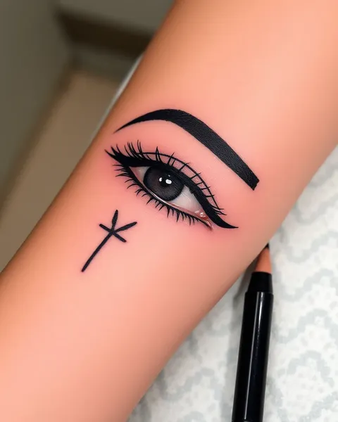 Temporary Eyeliner Tattoo for Special Occasions