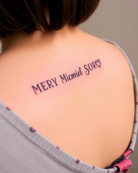 Temporary Tattoo with Personalized Message or Symbol