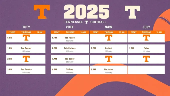 Tennessee Football 2025 Schedule Released Online