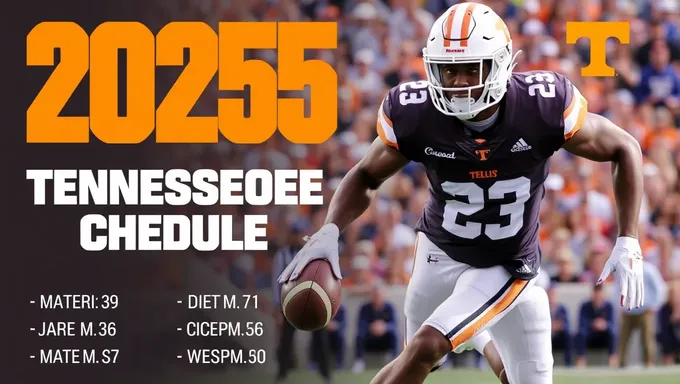 Tennessee Volunteers 2025 Football Schedule Released