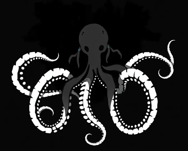 Tentacles in Shadow PNG Format