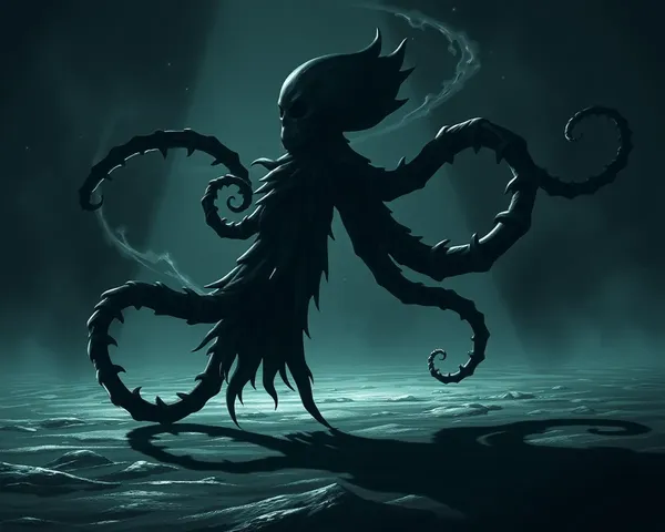 Tentacles in Shadowy PNG Format