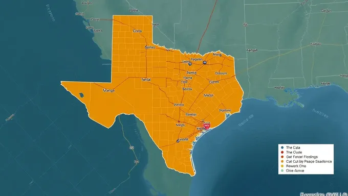 Texas Flooding 2025 Map: Weather Forecast and Warnings Issued