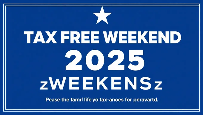 Texas Sales Tax Free Weekend 2025 Schedule