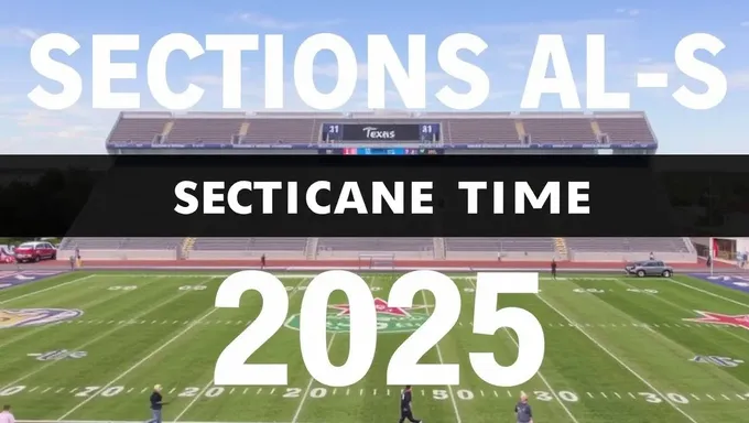 Texas Sectionals Zone Time Standards for 2025 Published Officially