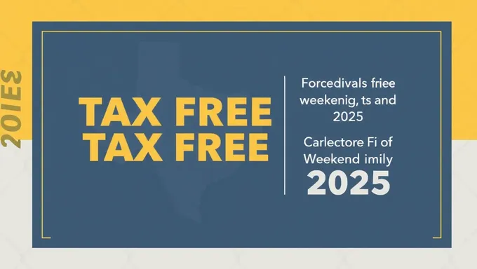 Texas Tax Free Weekend 2025 Event Schedule Released