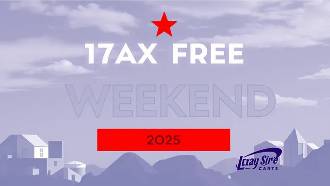 Texas Tax Free Weekend 2025 Shopping Event Launched