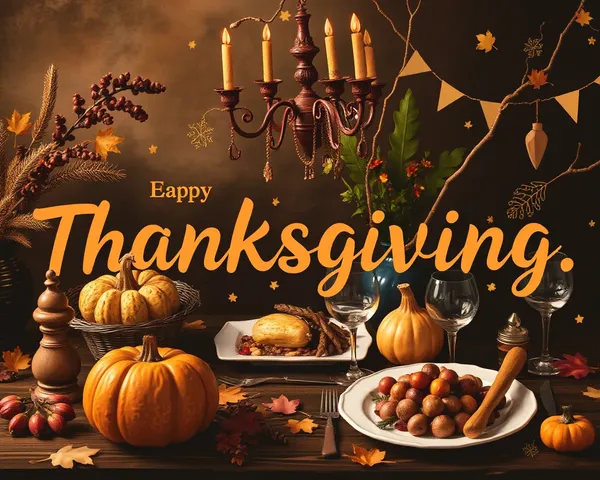 Thanksgiving PNG Image with Fall Leaves and Turkey