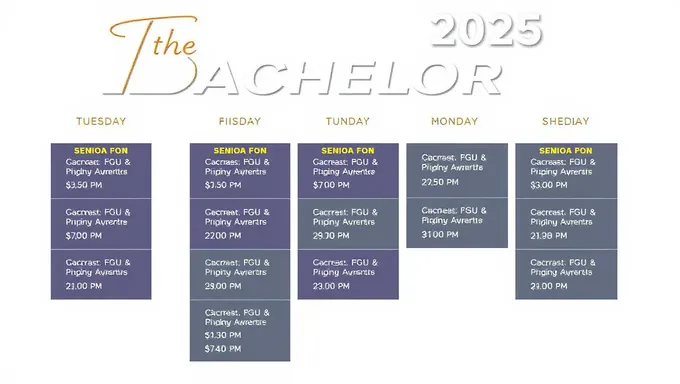 The Bachelor 2025 Schedule Released