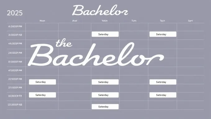 The Bachelor 2025 Schedule and Dates Released