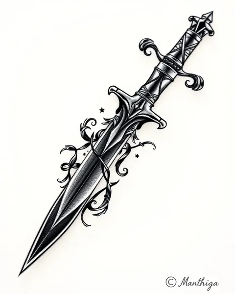 The Dagger Tattoo Meaning: A Representation of Aggression and Anger