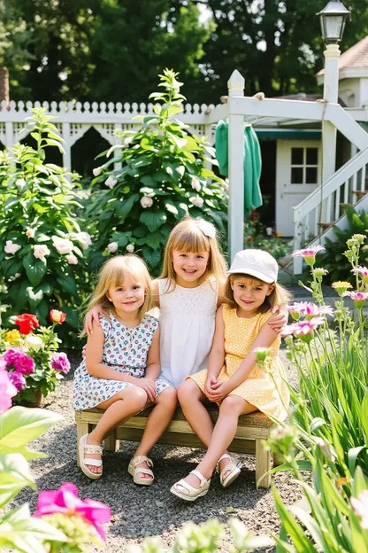 The Girls Thrive in the Garden