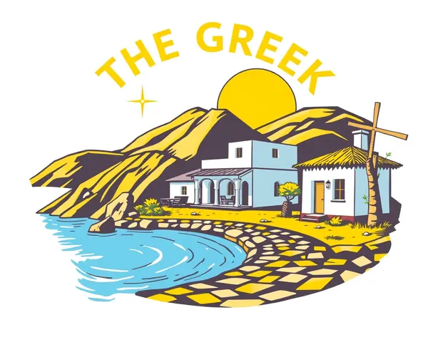 The Greek Village Logo Graphic