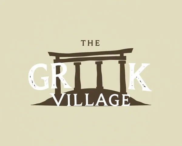 The Greek Village Logo PNG Format