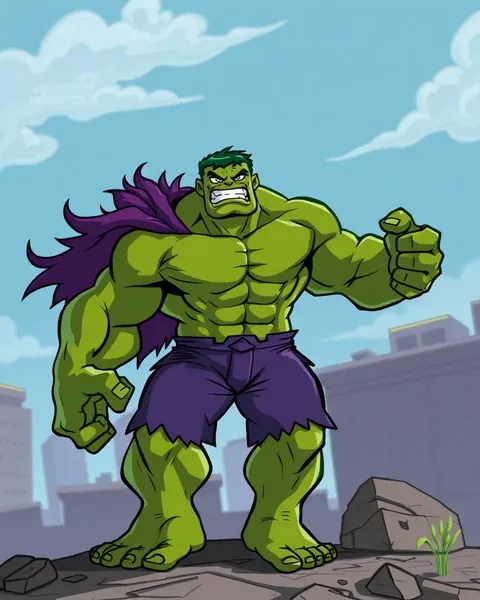 The Hulk's Cartoon Image Collection