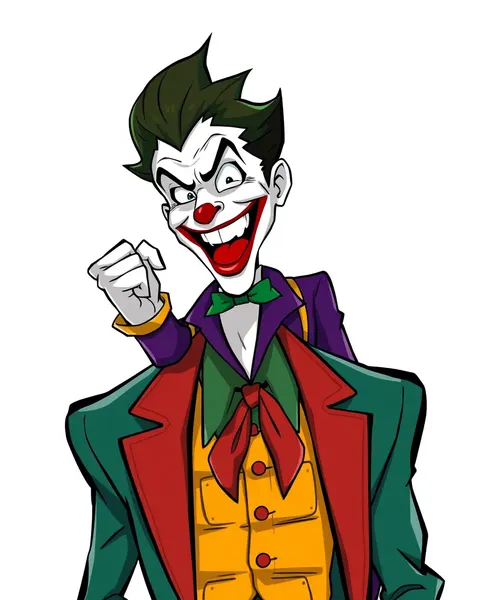 The Joker's Cartoon Images Emerge on Screen