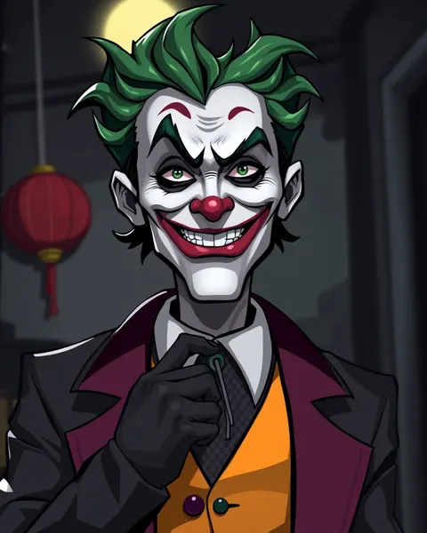 The Joker Cartoon Picture Describes Clown's Mysterious Appearance